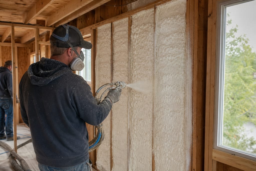 Open-Cell Spray Foam Insulation photo